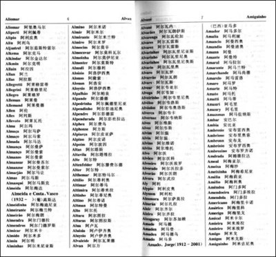 《葡萄牙語姓名譯名手冊》 新華社譯名室權威出品，圖書在卓越亞馬遜有售